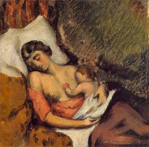 1872 Hortense Breast Feeding Paul oil on canvas Private Collection